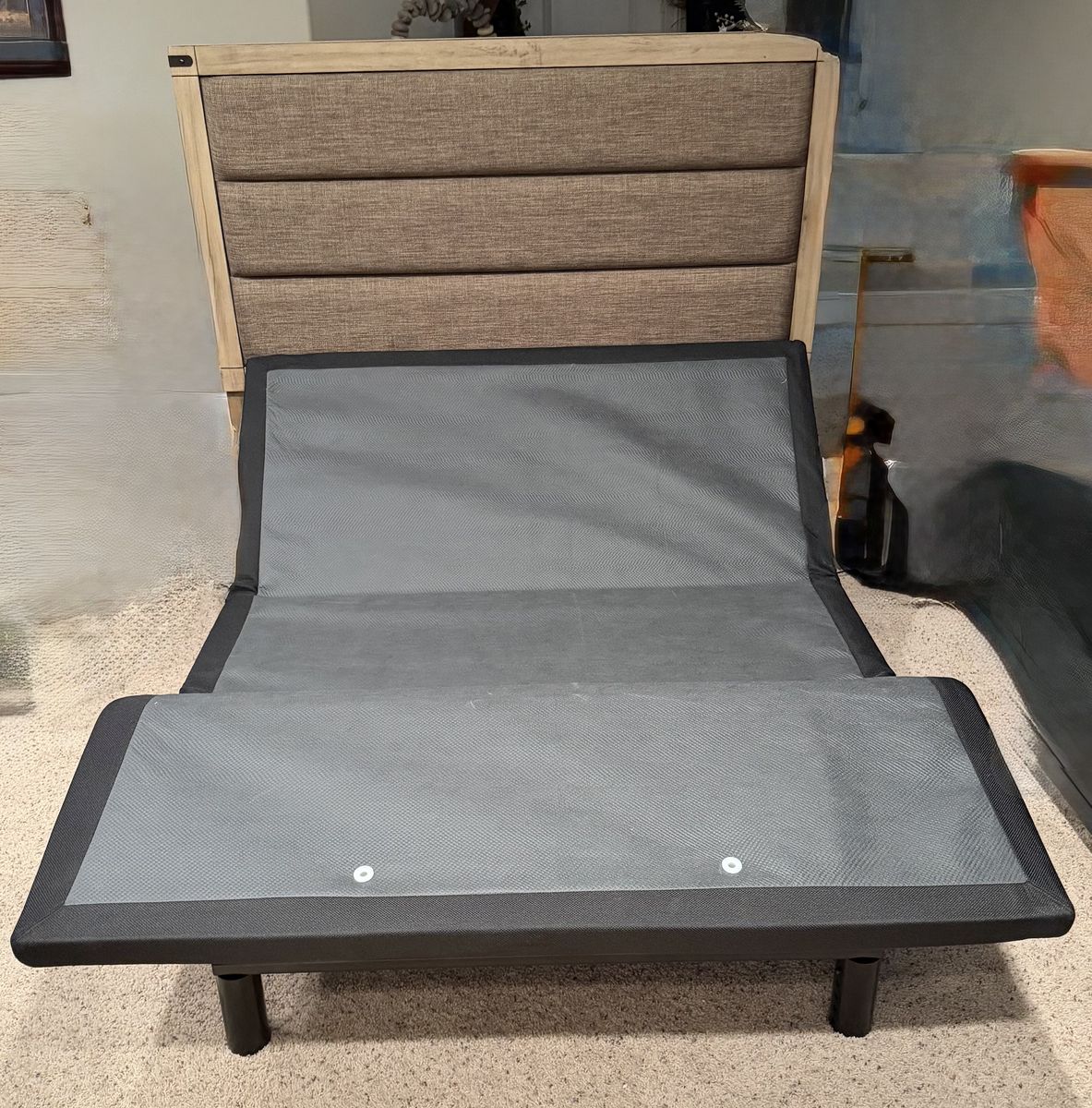 Adjustable Bed Base Full and Headboard