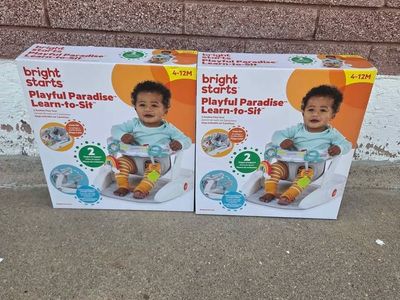 Bright Starts Playful Paradise Learn-to-Sit 2-Position Floor Seat
