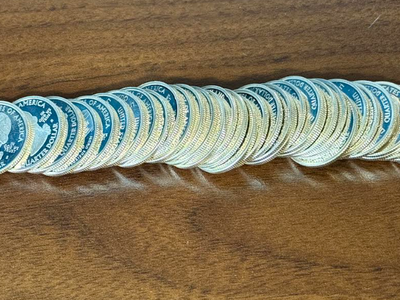 90% Silver modern quarters.