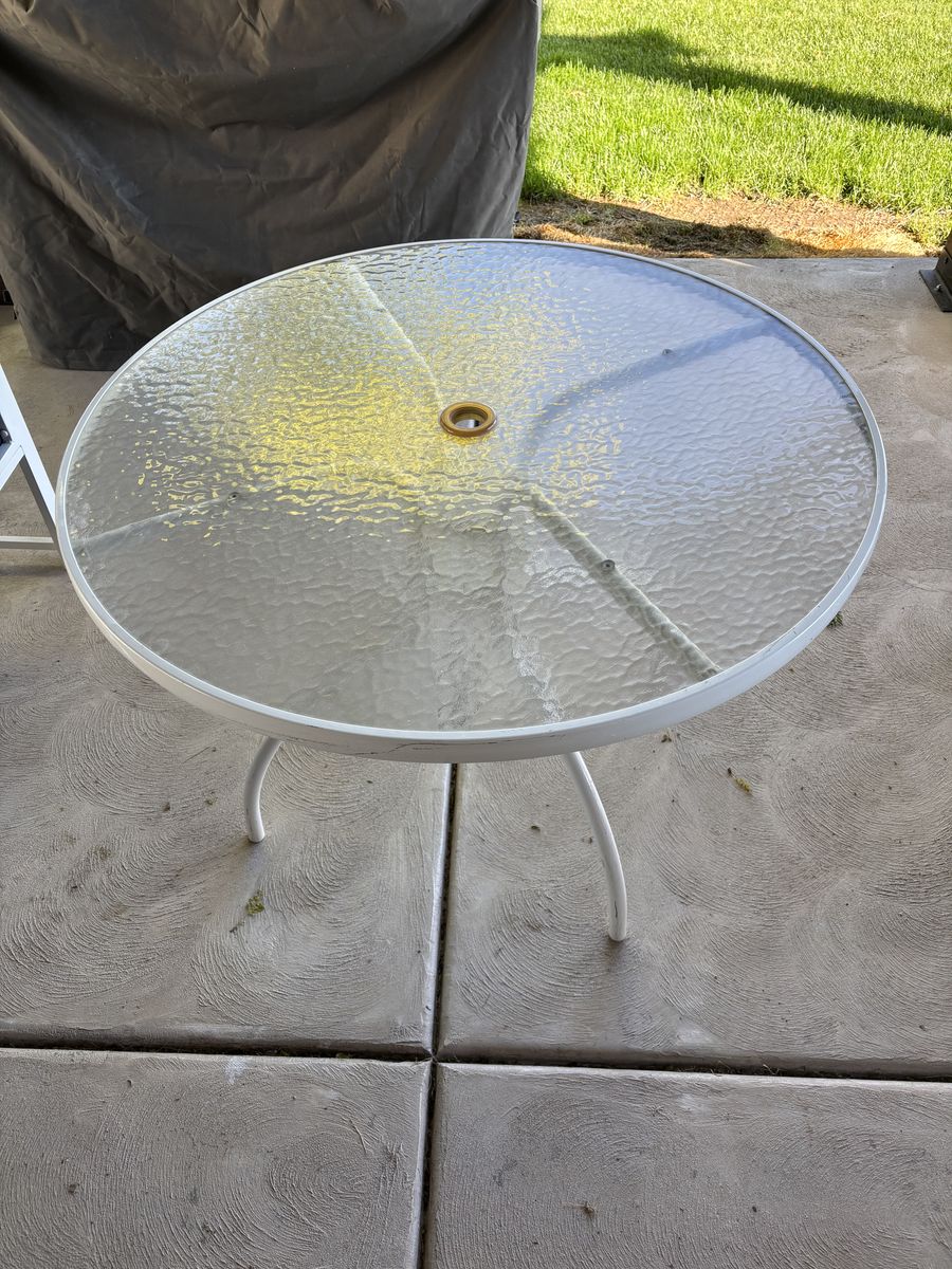 Outdoor Glass Table