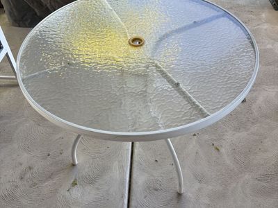 Outdoor Glass Table