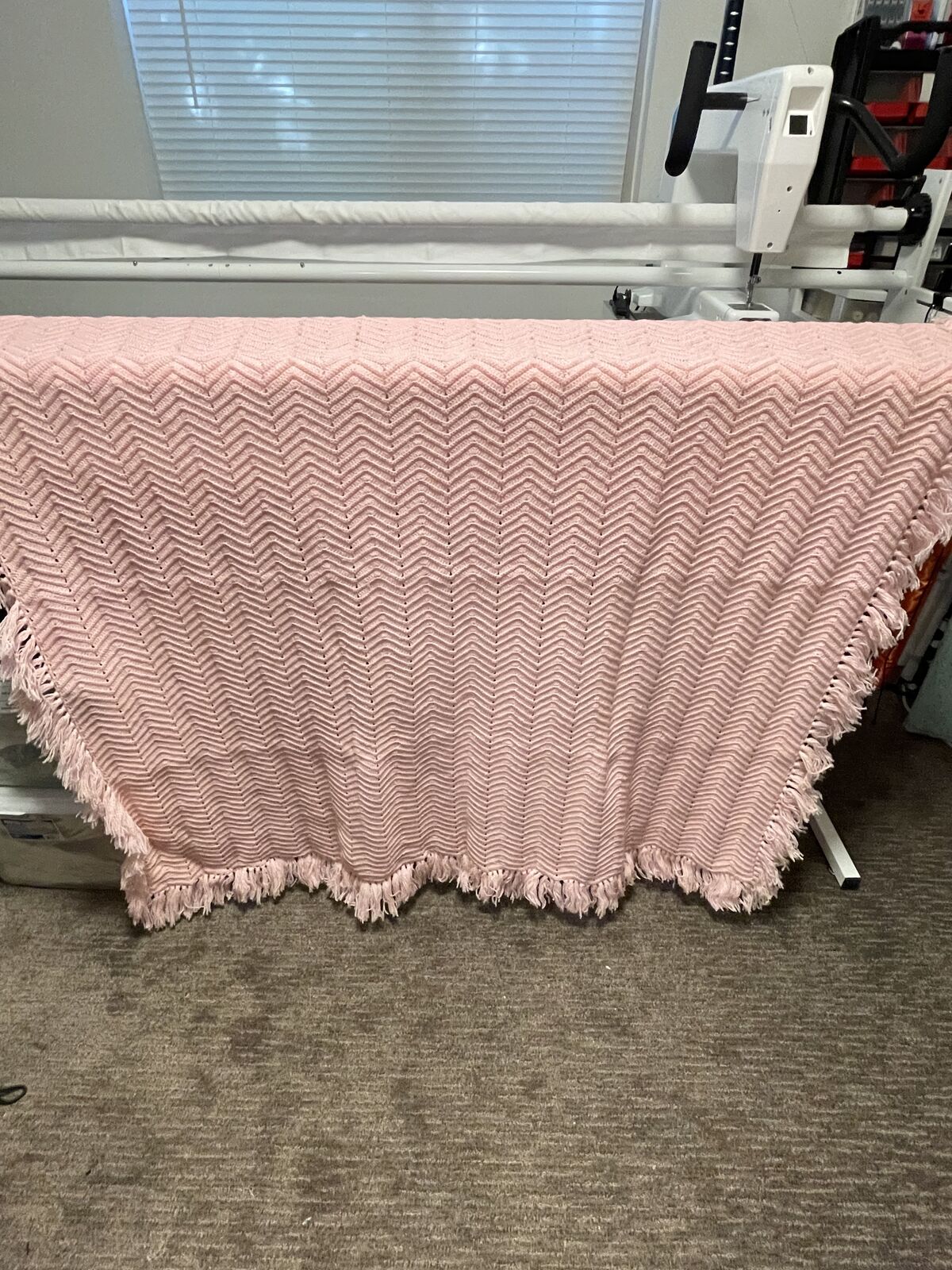 Crochet Pink Blanket (new) CLEARANCE SALE!!!