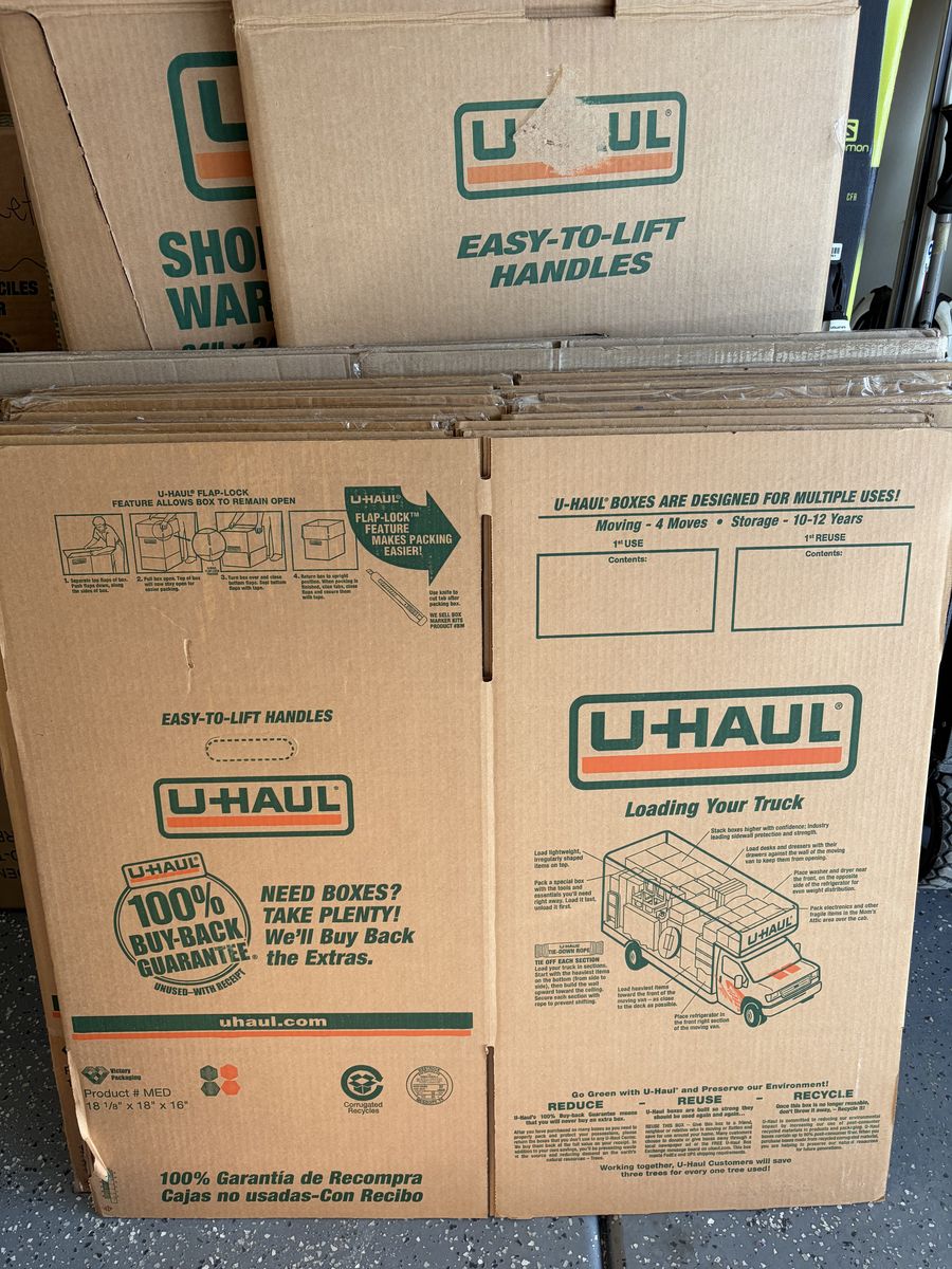 U-Haul Moving Boxes