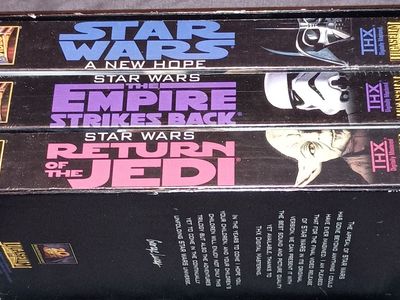1995 Star Wars Twentieth Century FOX Original Trilogy 3 VHS set THX