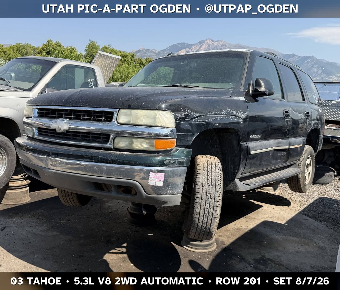 Just In! 2003 Chevrolet Tahoe GMT800 Parts - UTPAP Ogden