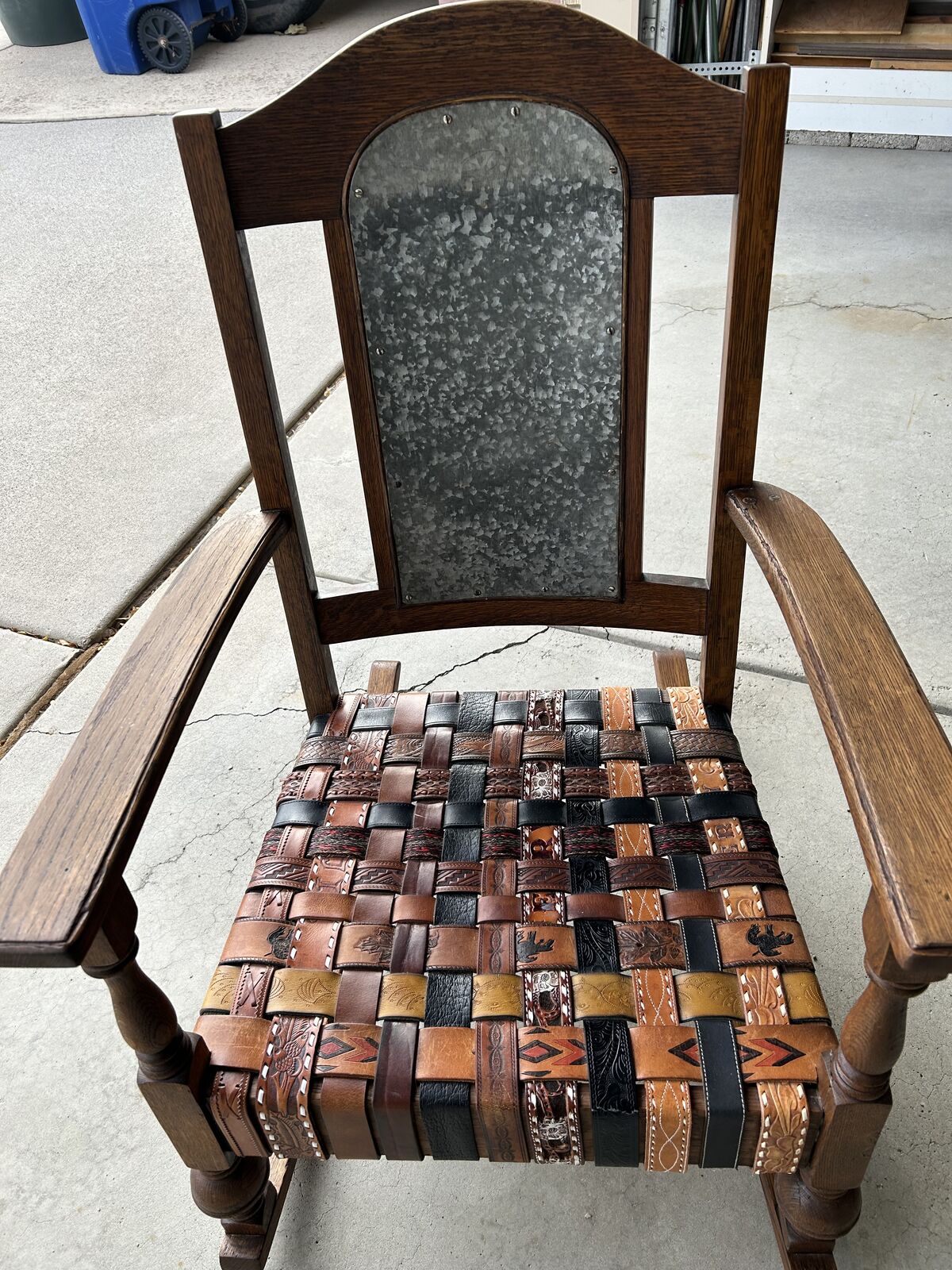 Antique Mission Oak chair
