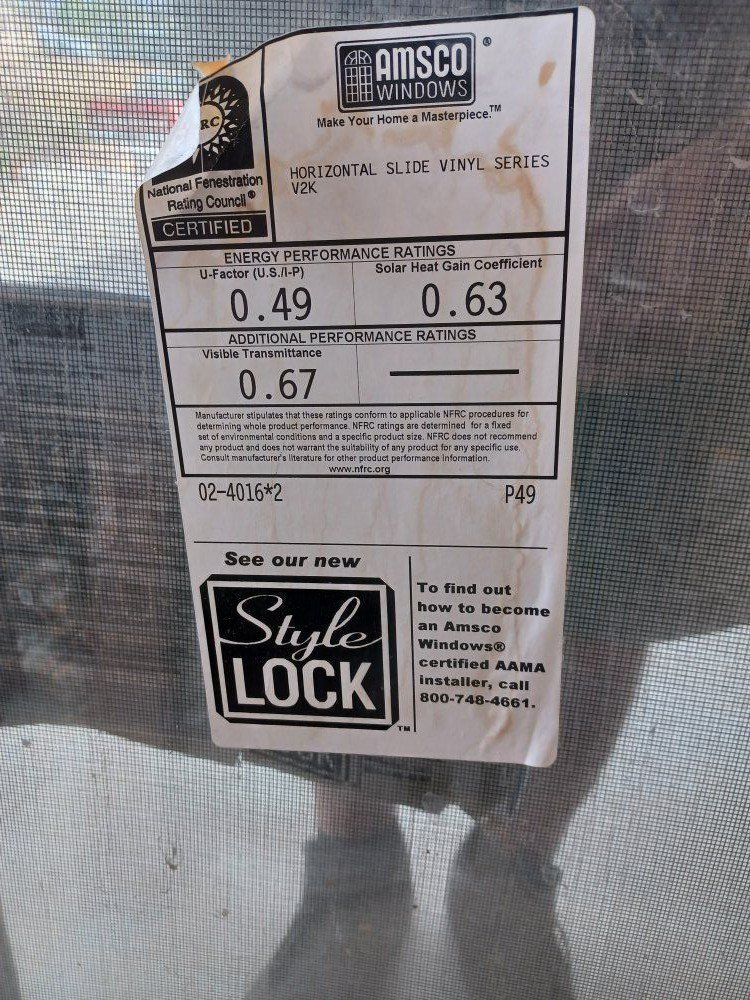 AMSCO exterior window