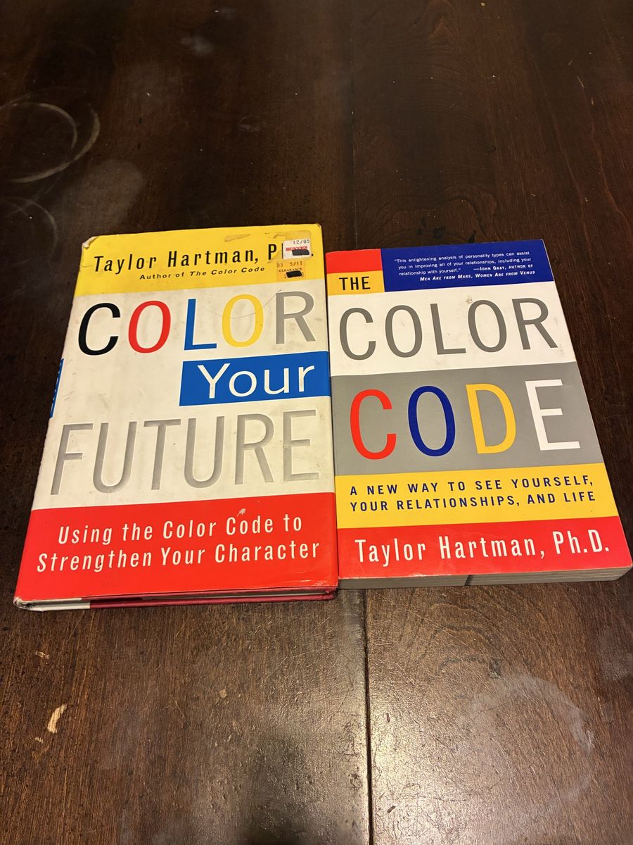 Taylor Hartman Ph.D. The Color Code & Color Your Future Books - Personality Types Set