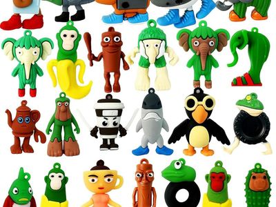 Assorted Novelty Silicone Charms and Keychains Lot