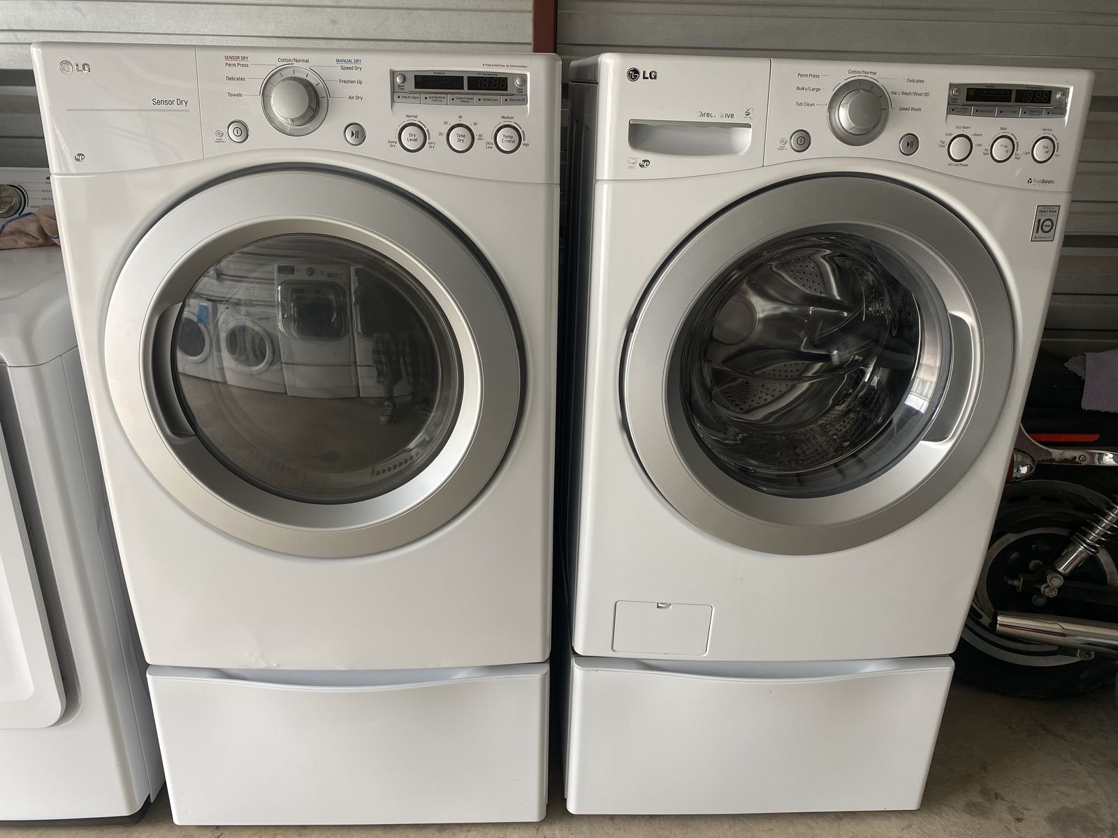 LG washer and gas dryer