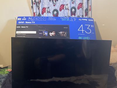 43 inch on Roku tv.