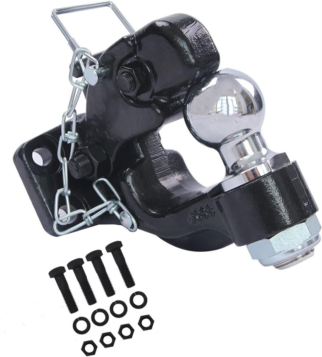 8-Ton Combination Hitch with 2" Hitch Ball & Pintle Hook