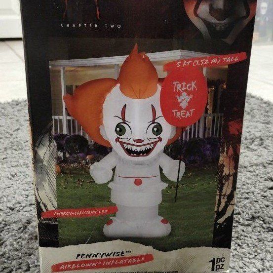 IT Chapter Two Pennywise 5Ft Airblown Inflatable Halloween Decor