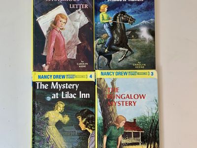 Nancy Drew Books 4 Vintage Hardcover