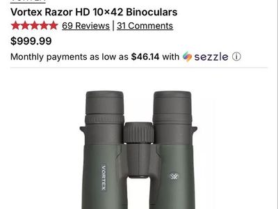 ** Vortex Razor HD 10x42 NEW IN BOX