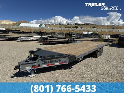 8.5x26 Diamond C DEC 207 Deckover Equipment Trailer - 15.5K GVWR -