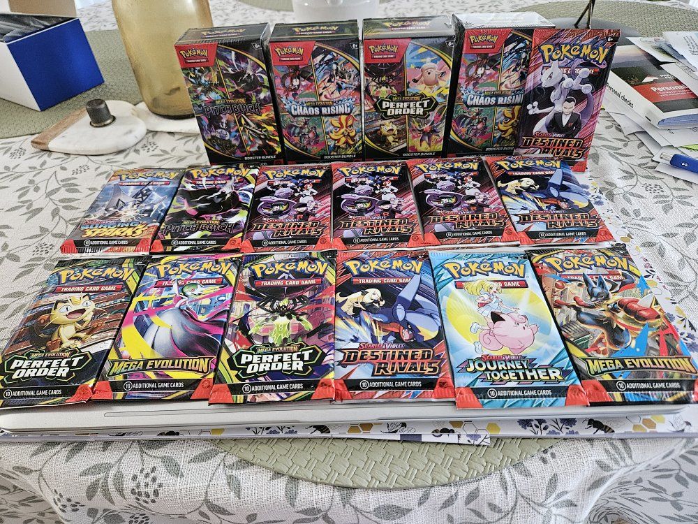 Pokémon TCG Booster Bundles and Assorted Booster Packs Lot