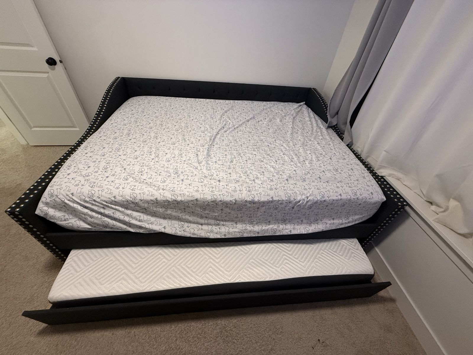 Queen over twin trundle bed
