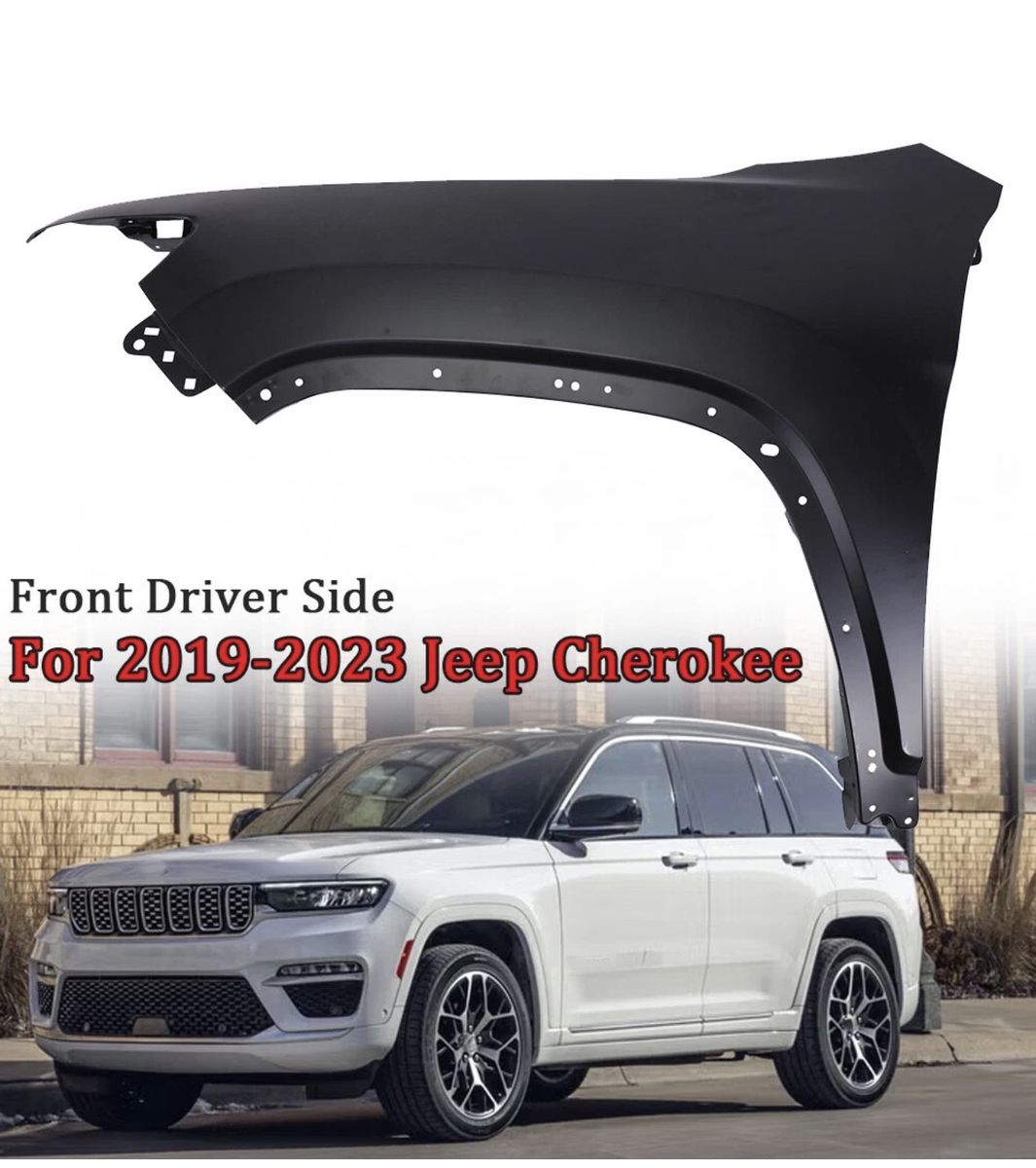 Jeep Cherokee Front Driver Side Fender for 2019-2023 Models - New Aftermarket Part