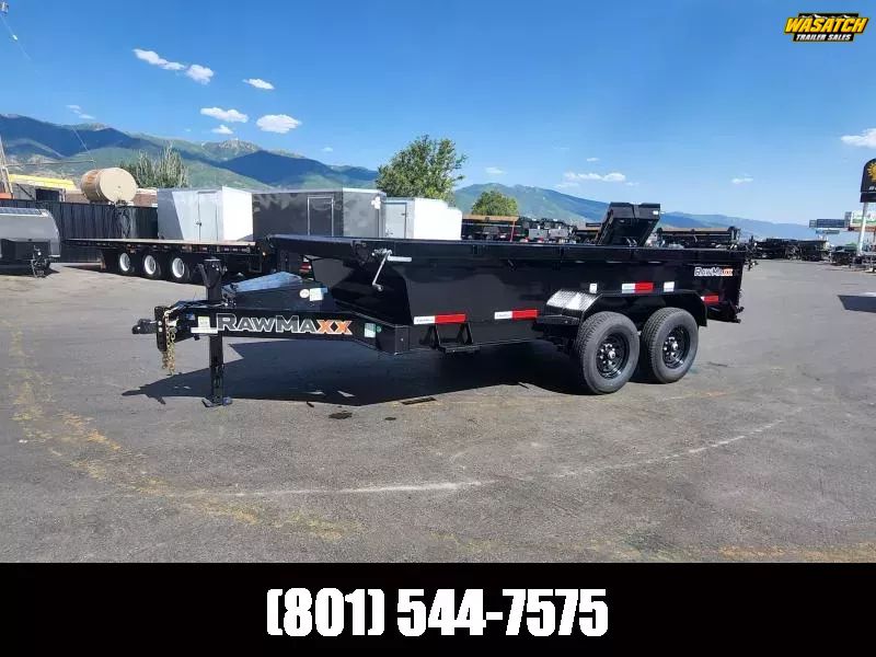2026 RawMaxx 7X14 GDX 24 1/4 Side Dump Trailer"