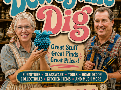 Deweyville Dig Estate Sale - Glass, Brass and Lots of Sass. August 5-8, 2026