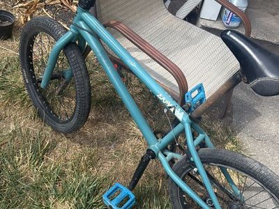 Sunday! Light Blue BMX Bike with Black Handlebars