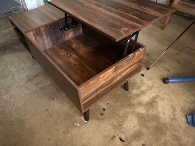 Modern Lift-Top Coffee Table with Hidden Storage & Shelves