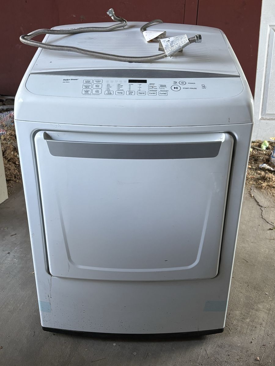 White Gas Front Load Dryer Unit