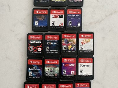 Nintendo Switch Game Cartridges - Various Titles (Mario Party, NBA 2K, Saints Row, Ring Fit)