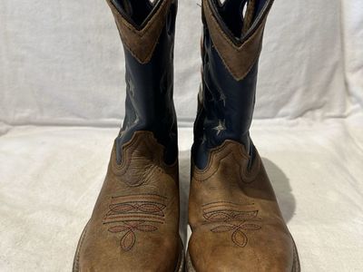 Smoky Mountain youth size 2, American flag western Boots