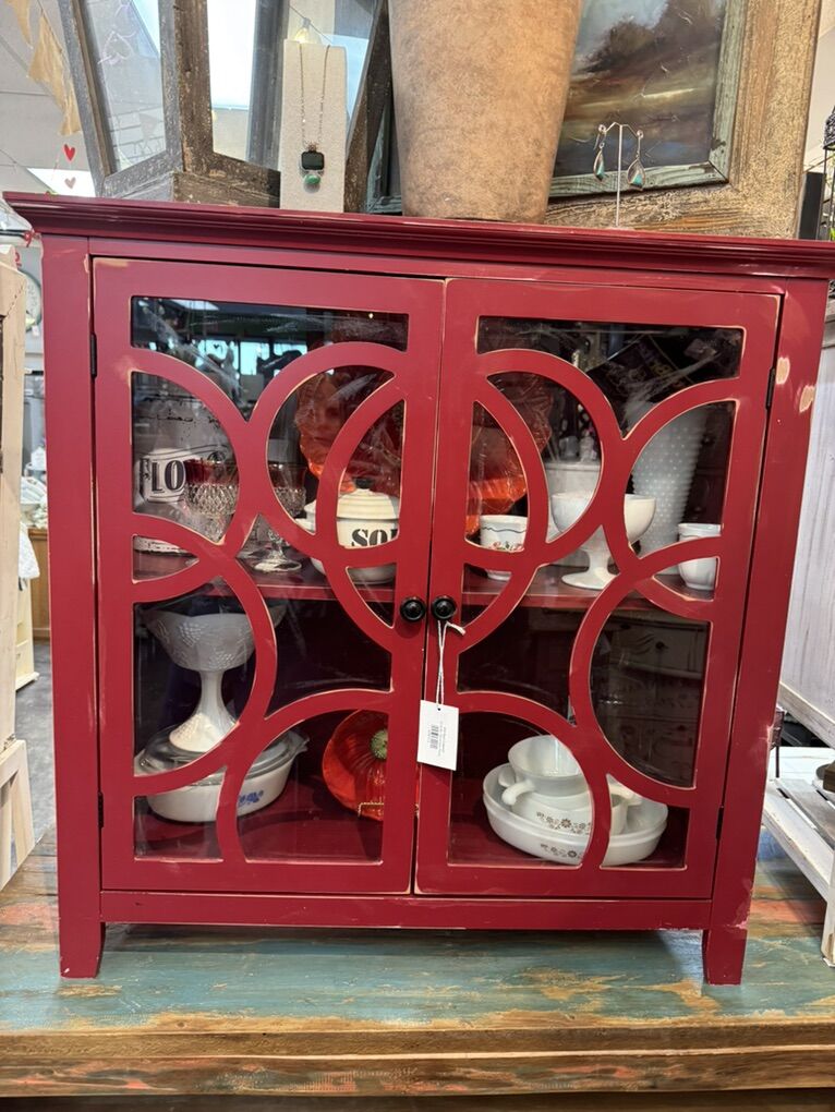 Red Display Cabinet