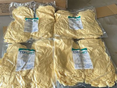 TGI Latex TechniGlove 12" Powder-Free Industrial Latex Gloves X-Large
