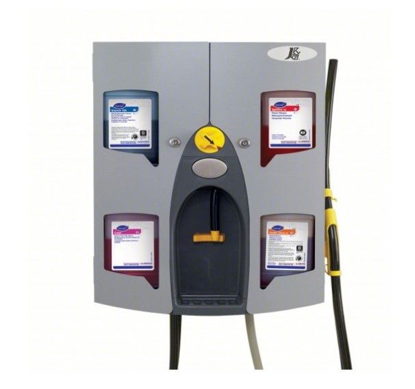 DIVERSEY Chemical Mixing Dispenser: For J-Fill QuattroSelect Dispenser Series, 4 Chemicals Dispensed