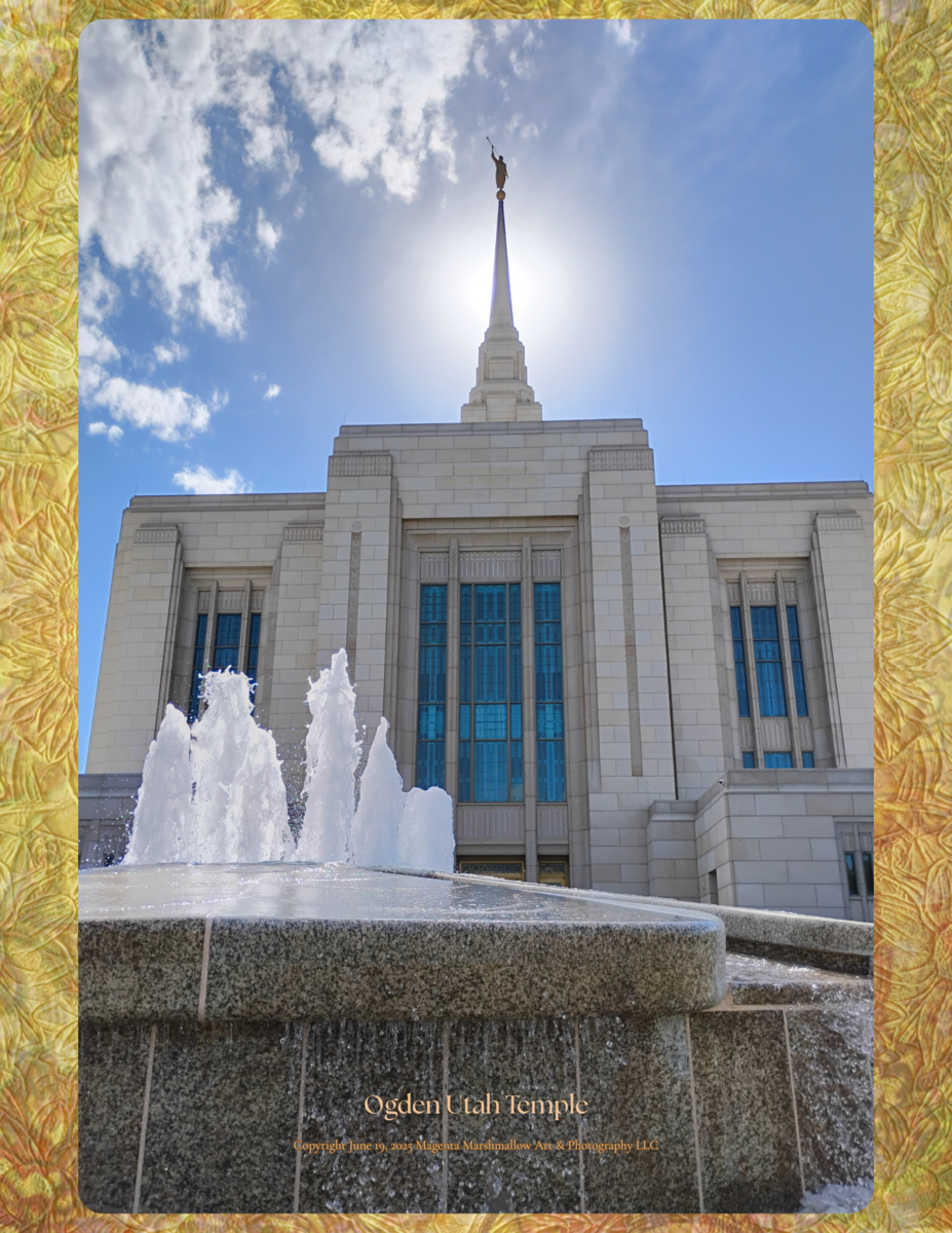 Ogden Utah Temple - Metal Print