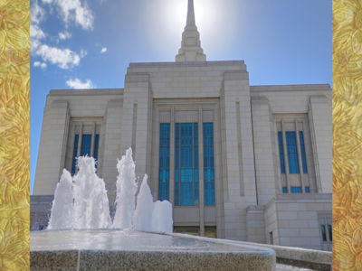 Ogden Utah Temple - Metal Print