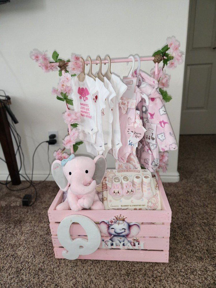 Baby Shower  Celebration decorated crates