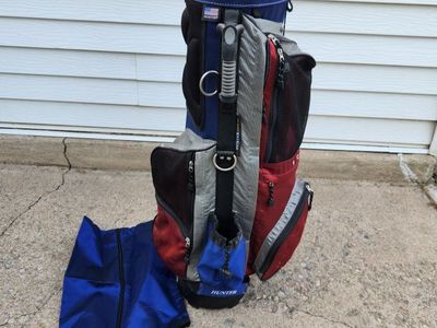 Hunter, 4 way, standing golf bag, w/rain cover
