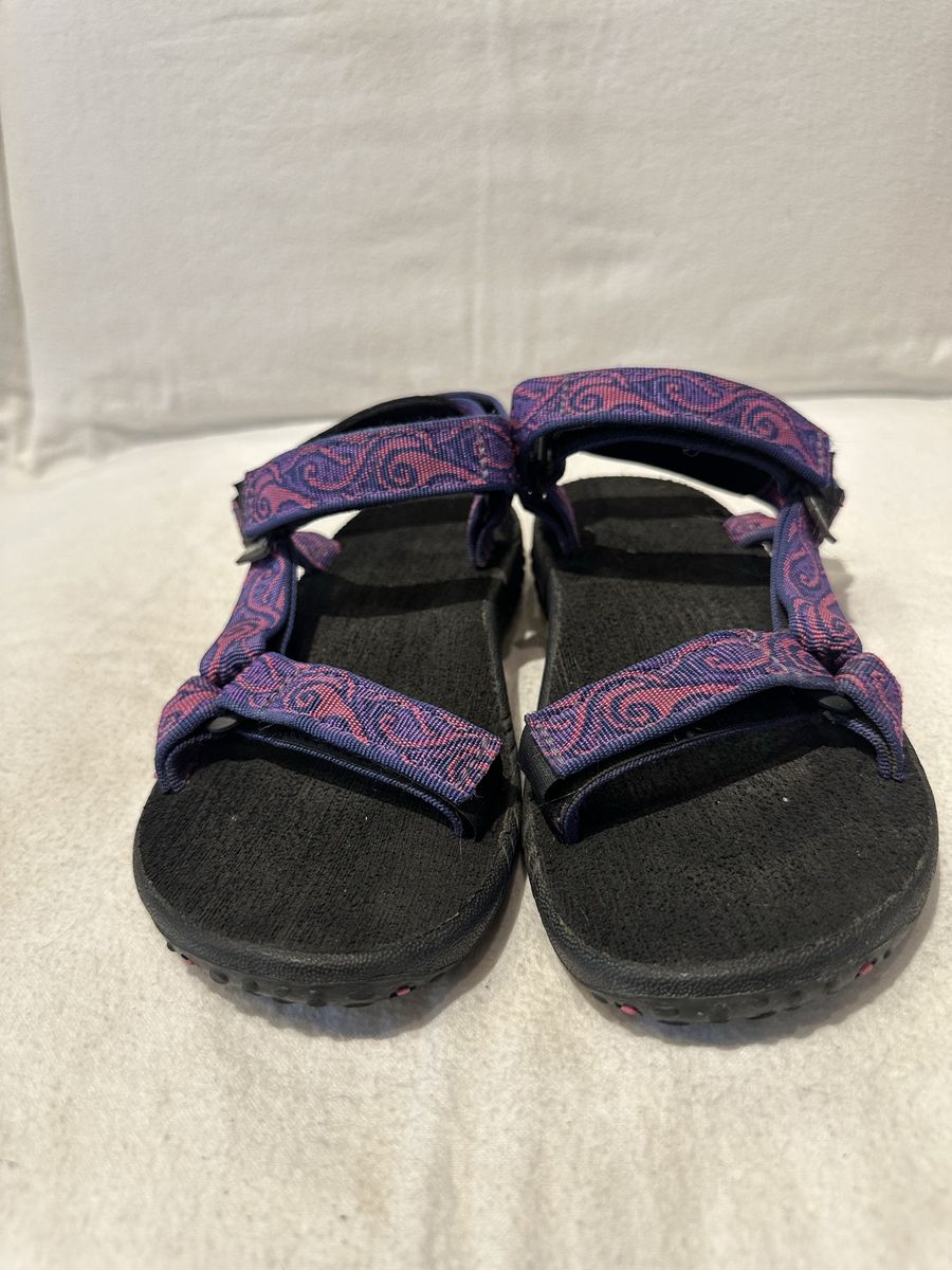 Teva youth, size 4, purple and pink sports sandals in like new condition