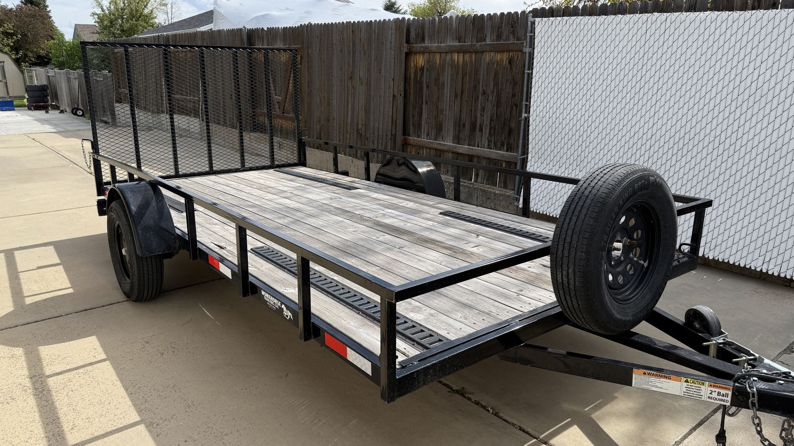 14' x 7' Flatbed Utility Trailer