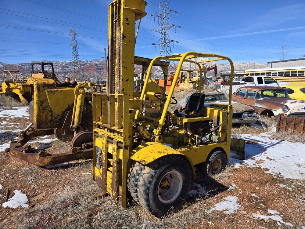 Towmotor Forklift  this is an old reliable forklift . I used it for years but haven't needed it for quite a while