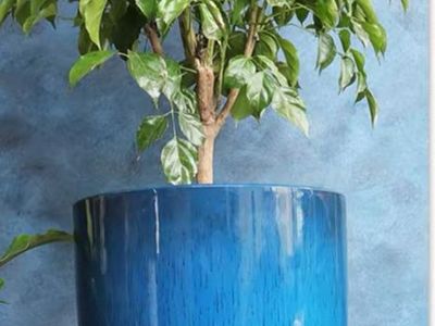 New Teal Resin Planters – Indoor/Outdoor – $40 Each or $140 for All 4
