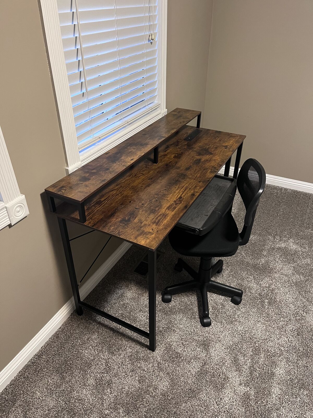 Computer desk and chair
