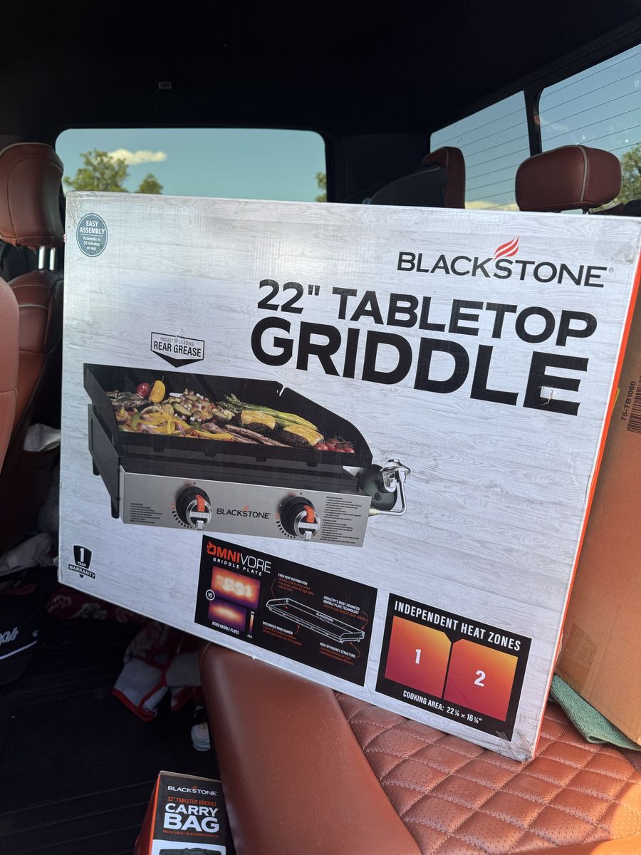 22” blackstone and carrying case