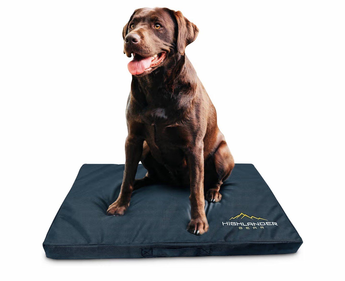 Highlander Gear Large Washable Pet Bed Cushion, 30" x 19" x 2" - Durable & Portable