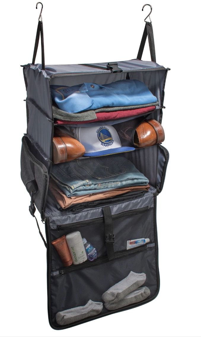 Carry-On Travel Bag with Hanging Closet Organizer