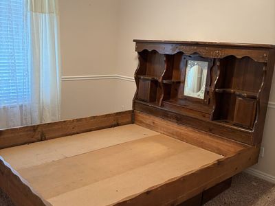 King size antique bedframe