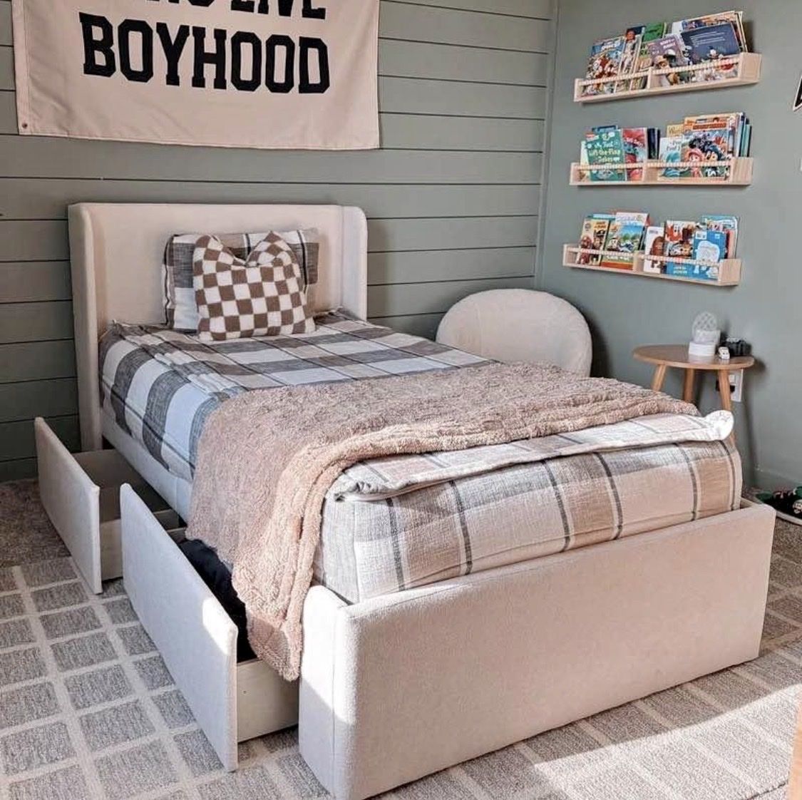 Twin Bed Frame w/ storage BRAND NEW IN BOX