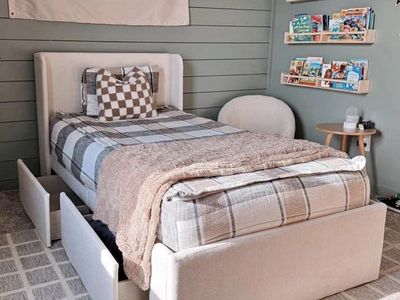 Twin Bed Frame w/ storage BRAND NEW IN BOX