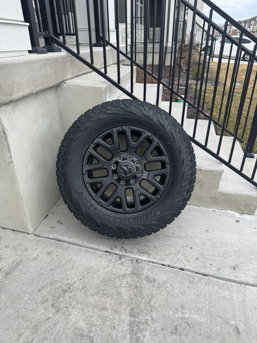 Dodge Ram 3500 Limited Rims and Tires 295/65R20