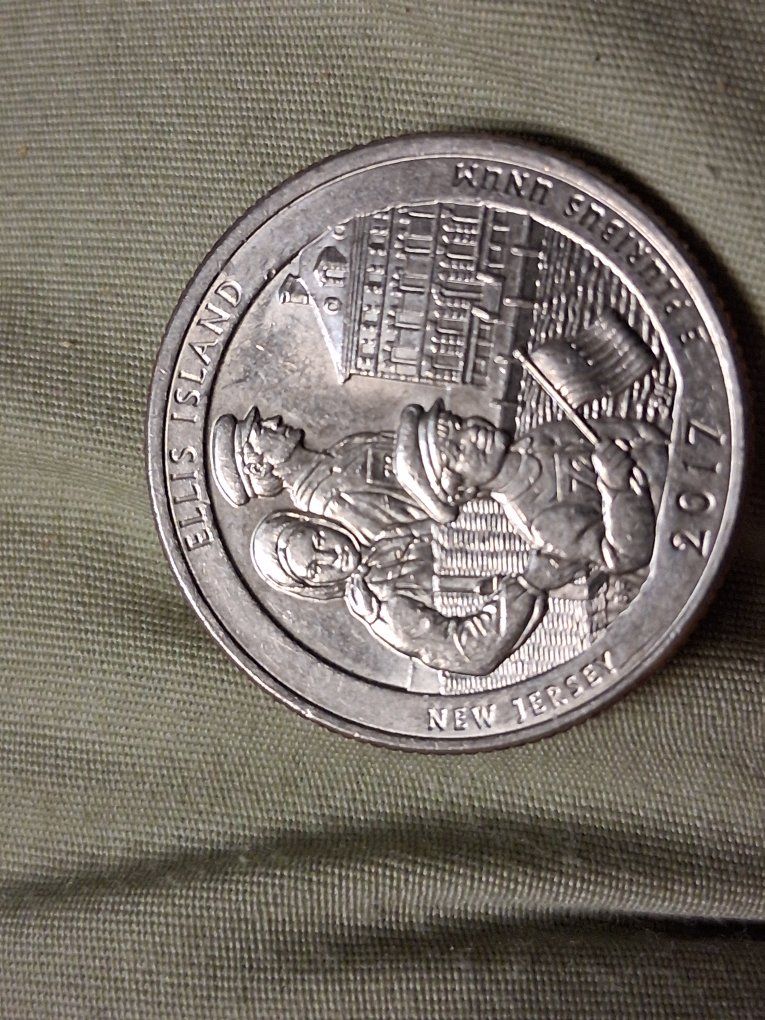 2017 Ellis Island New Jersey Quarter - America the Beautiful Quarters Program
